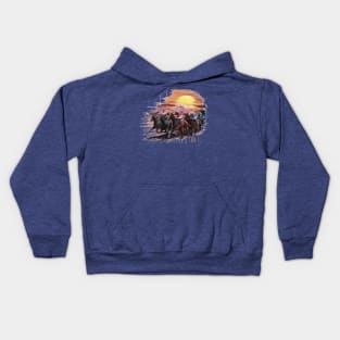 horse racing Kids Hoodie